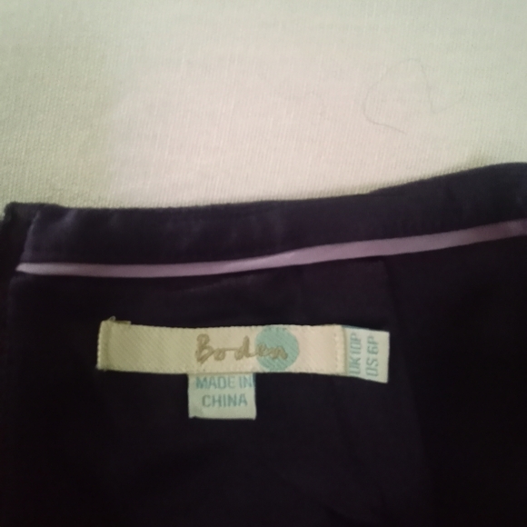 Boden Mod Cambridge A Line Velvety Felt Lined Preppy Academia Deep Purple Skirt - Picture 6 of 9